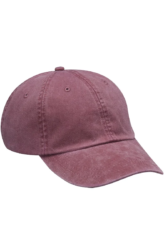 Mens hats for stylish outfits-Adams Mens Adjustable Hat - Burgundy