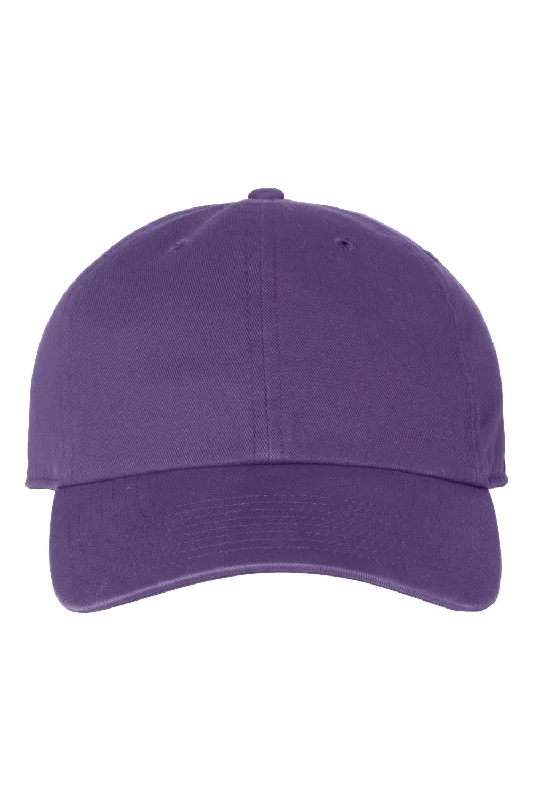 Mens hats for breezy weather-47 Brand Mens Clean Up Adjustable Hat - Purple