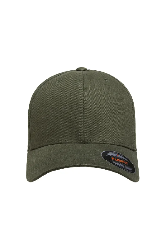 Mens hats for sharp looks-Flexfit Mens Stretch Fit Hat - Pine Green - Closeout