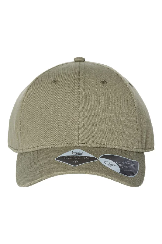 Mens hats for snowy trails-Atlantis Headwear Mens Sustainable Adjustable Hat - Olive Green