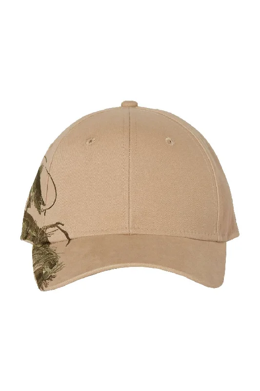 Mens hats for freezing weather-Dri Duck Mens Walleye Adjustable Hat - Dark Khaki