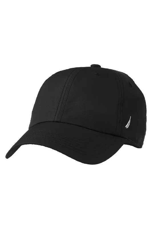 Mens hats for kayaking-Nautica Mens Hudson Adjustable Hat - Black