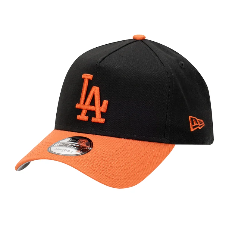 Beanies & Headbands for Relaxed Fit-New Era Los Angeles Dodgers 9FORTY A Frame Cap - Black/Redwood