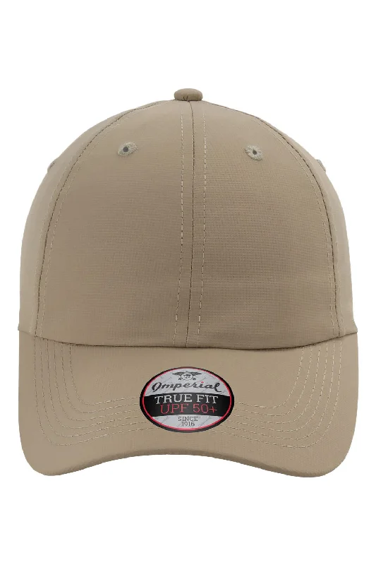 Mens hats for bedtime comfort-Imperial Mens The Original Performance Moisture Wicking Adjustable Hat - Khaki