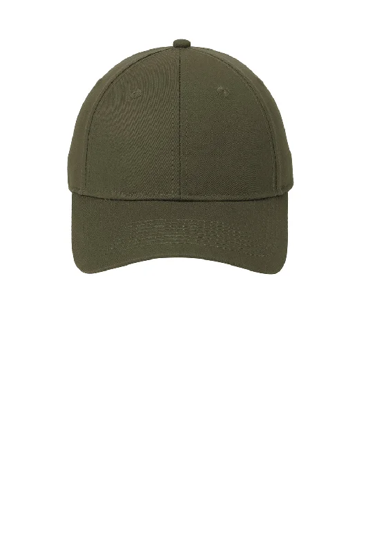 Mens hats for interval training-Port & Company Mens Twill Adjustable Hat - Olive Drab Green