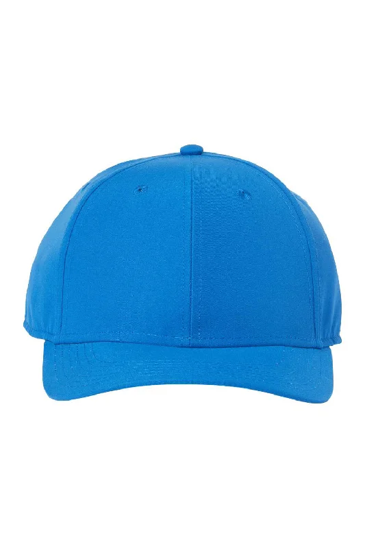 Mens hats for autumn outings-Atlantis Headwear Mens Sustainable Recycled Feel Snapback Hat - Royal Blue