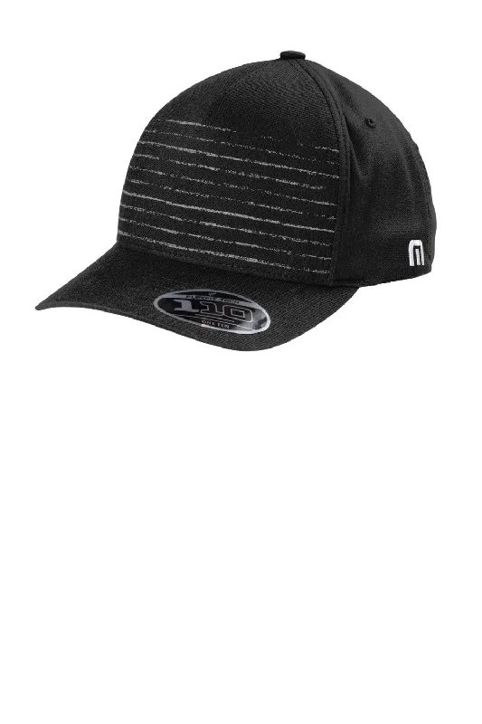 Mens hats for calm nights-TravisMathew Mens FOMO Adjustable Hat - Black