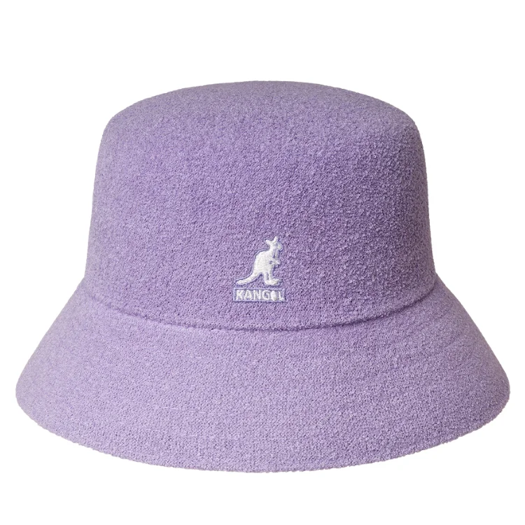 bucket hats for fun beach activities and sun protection-Kangol Bermuda Bucket - Digital Lavender