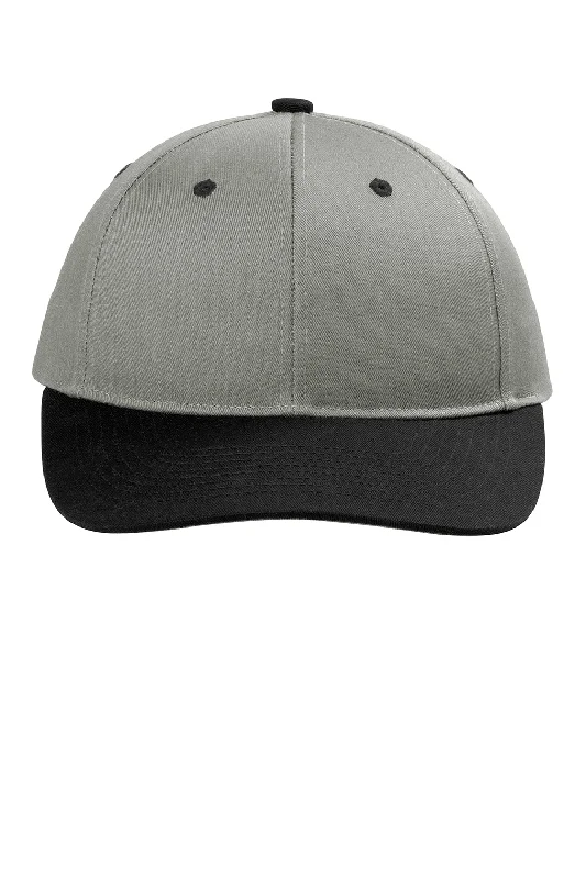 Mens hats with refined designs-Port Authority Mens Snapback Hat - Heather Grey/Black