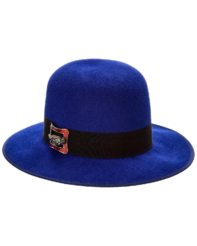 Womens Hats for mesa strolls-Gucci Wide Brim Felt Hat