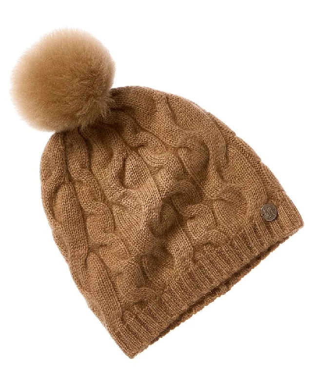 Warm wool hats for men and womenBruno Magli Ombre Cable Slouch Wool & Cashmere-Blend Beanie