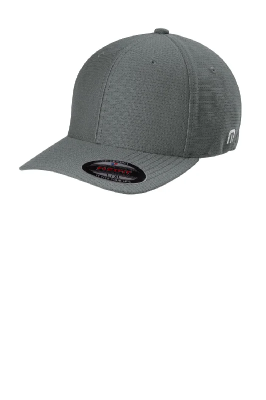 Mens hats with odor-resistant fabric-TravisMathew Mens Rad Flexfit Hat - Quiet Shade Grey