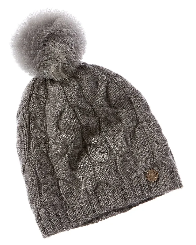 Cozy wool hats for cold climatesBruno Magli Ombre Cable Slouch Wool & Cashmere-Blend Beanie