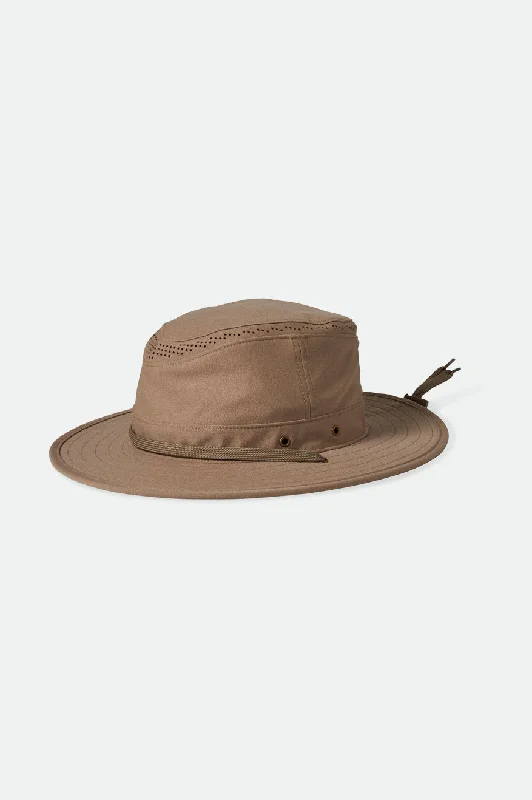 bucket hats for ultimate casual sun protection-Coolmax Packable Safari Bucket Hat - Khaki