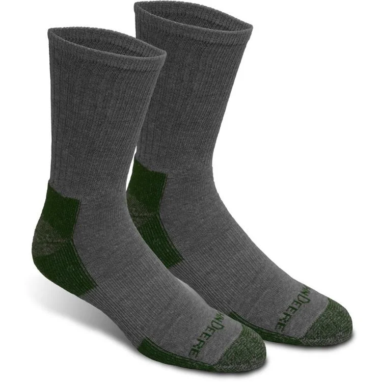 Beanies & Headbands with Luxe Texture-John Deere 4 Pack Crew Work Socks - Light Heather/Grey