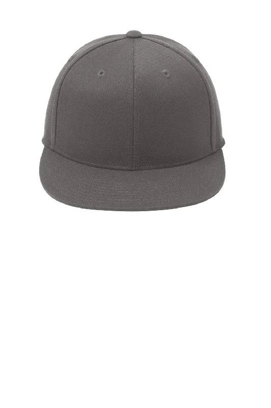 Mens hats with warm lining-Port Authority Mens Stretch Fit Hat - Grey