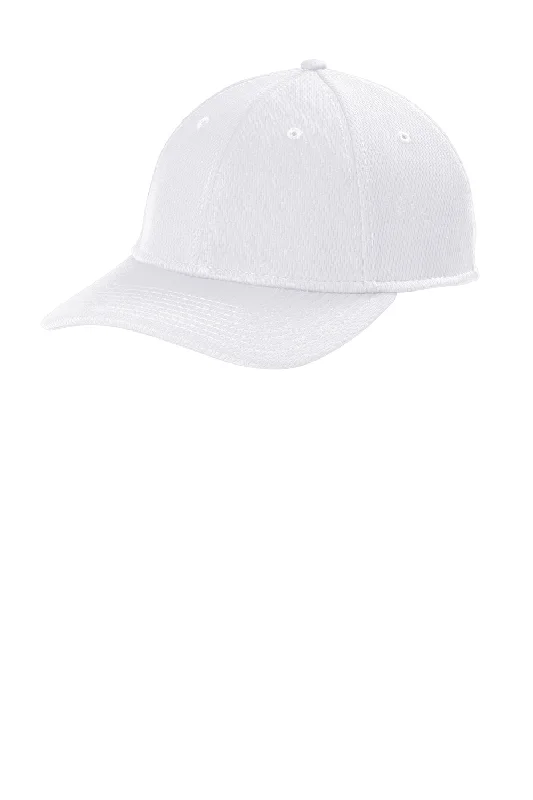 Mens hats for petite sizes-New Era Mens Dash Performance Adjustable Hat - White