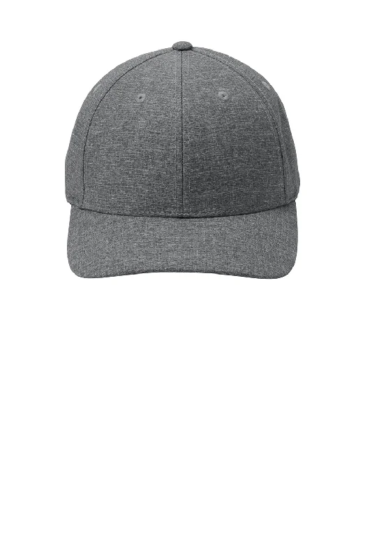 Mens hats for night runs-Port Authority Mens Performance Flexfit Snapback Hat - Heather Grey