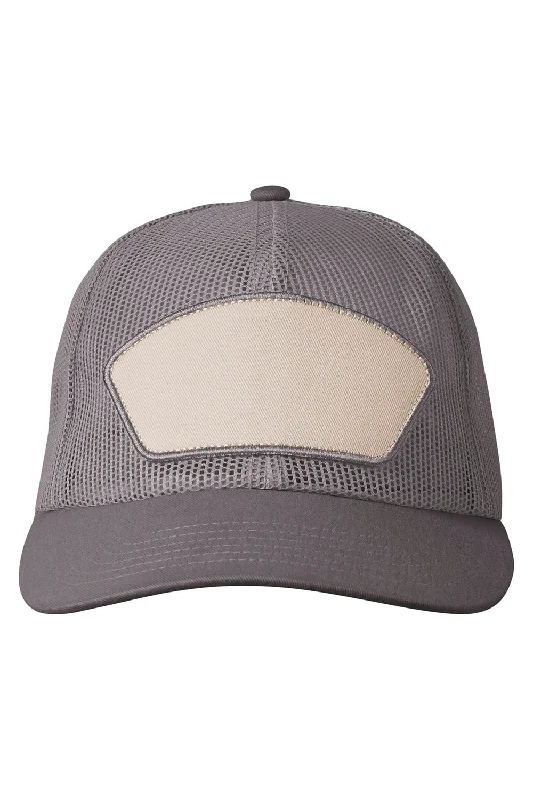 Mens hats for cycling-Big Accessories Mens Homestead Full Mesh Snapback Trucker Hat - Dark Charcial Grey