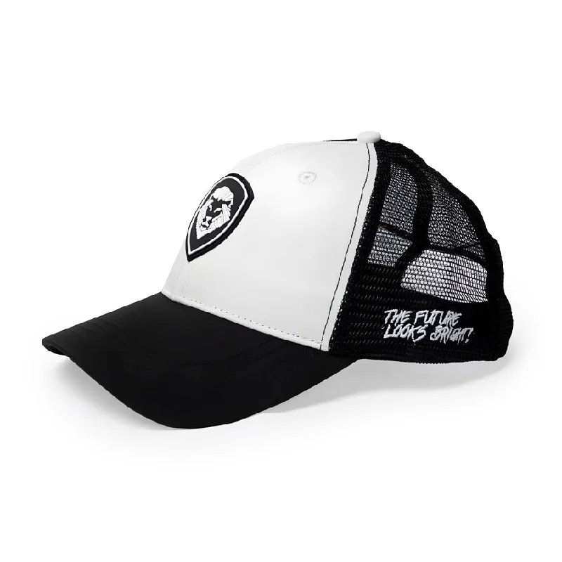 Beanies & Headbands for Snow Games-The Future Looks Bright Trucker Hat - Black & White