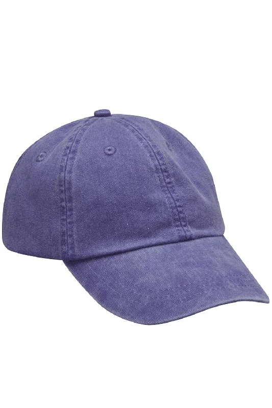 Mens hats with vivid hues-Adams Mens Adjustable Hat - Purple