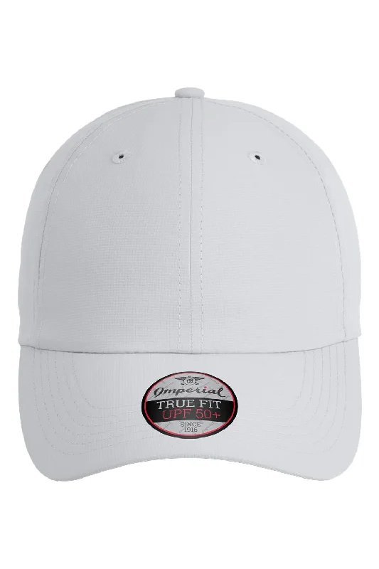 Mens hats for overnight trips-Imperial Mens The Original Performance Moisture Wicking Adjustable Hat - Fog Grey