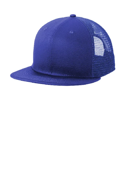 Mens hats for warm days-New Era Mens Snapback Trucker Hat - Royal Blue