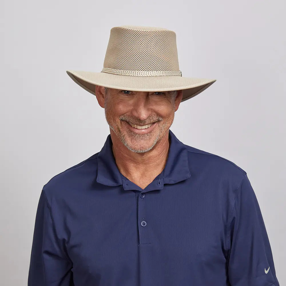 Sun hat for bald heads-Cabana | Mens Breathable Wide Brim Sun Hat