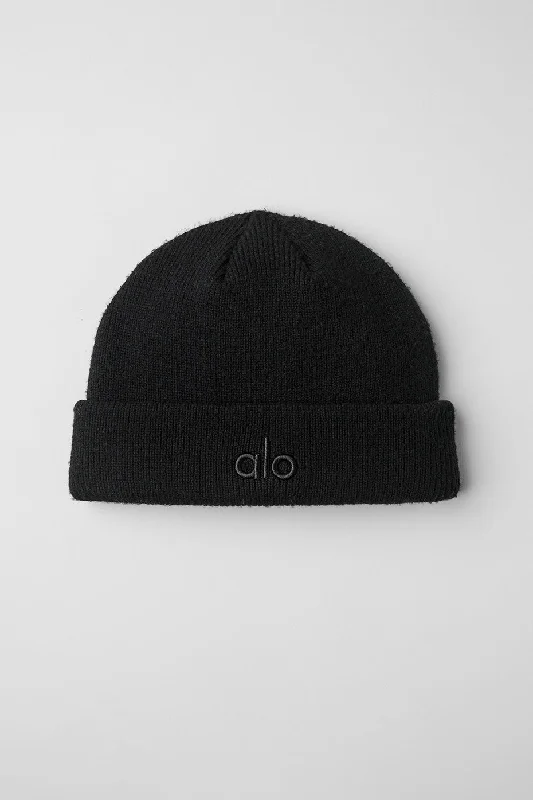 Beanies & Headbands with Thick Band-Notable Beanie - Black/Black