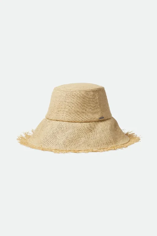 bucket hats for stylish sunny day outings-Alice Packable Bucket Hat - Tan