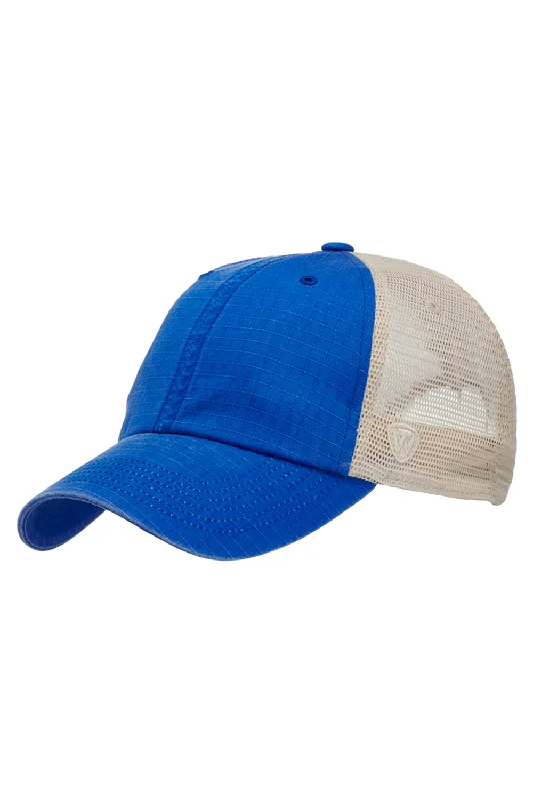 Mens hats for sleek style-J America Mens Riptide Trucker Snapback Hat - Royal Blue