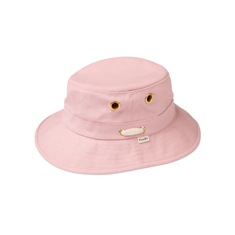 bucket hats for warm weather casual wear-Tilley The Iconic T1 Bucket - Light Pink