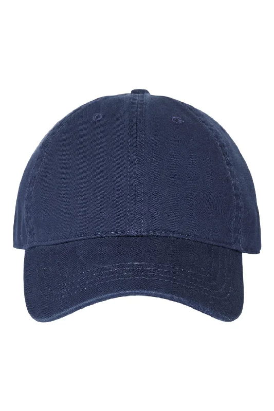 Mens hats for loungewear-Cap America Mens Relaxed Adjustable Dad Hat - Light Navy Blue - Closeout