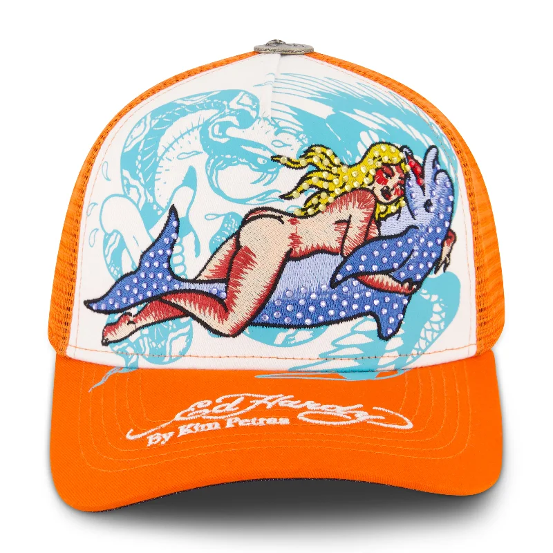 Beanies & Headbands with Playful Graphics-Dolphin Girl Hat