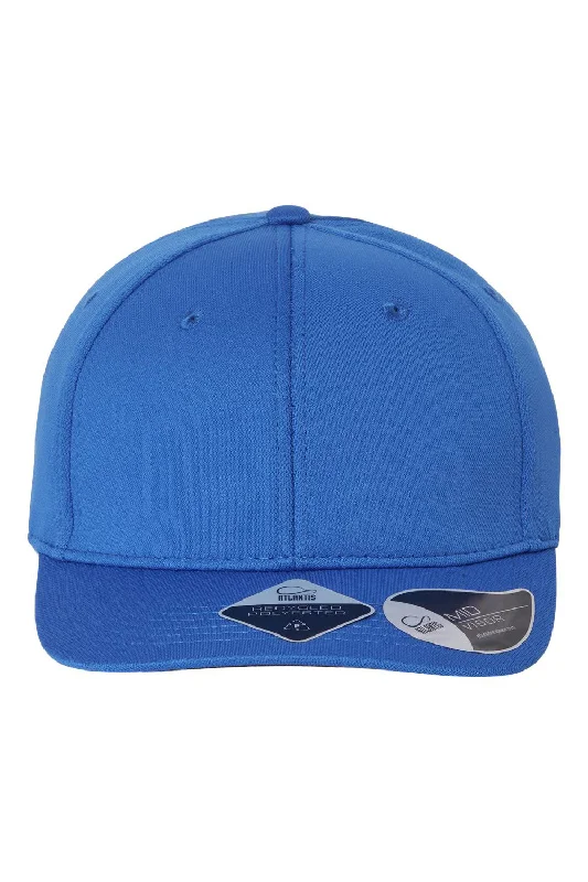 Mens hats with satin finish-Atlantis Headwear Mens Sustainable Honeycomb Adjustable Hat - Royal Blue