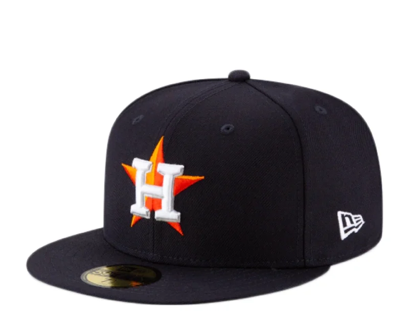 Wool hats for chilly winter mornings-New Era 59Fifty MLB Houston Astros Wool Navy Blue Fitted Hat 11941908