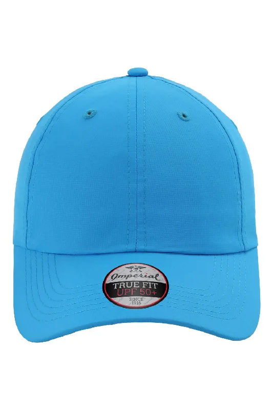 Mens hats for icy mornings-Imperial Mens The Original Performance Moisture Wicking Adjustable Hat - Pacific Blue