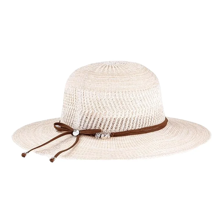 Beanies & Headbands for Rainy Seasons-Kooringal Ladies Wide Brim Hat Scarlett - Natural