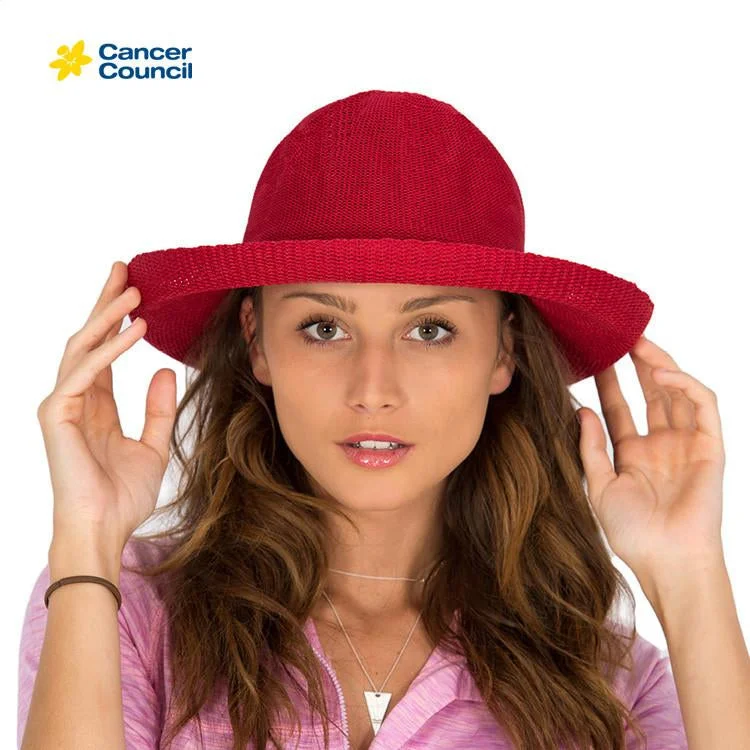 Beanies & Headbands for Night Comfort-Cancer Council Classic Breton - Poppy