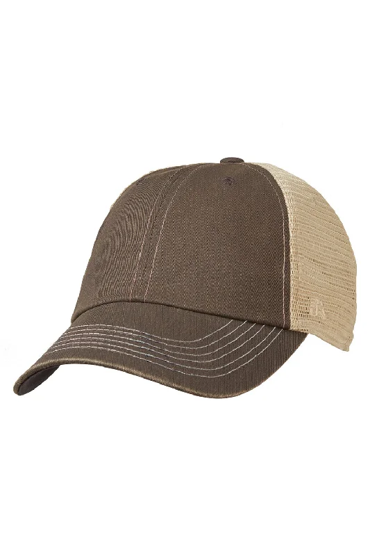 Mens hats with nature themes-J America Mens Offroad Snapback Hat - Charcoal/Natural