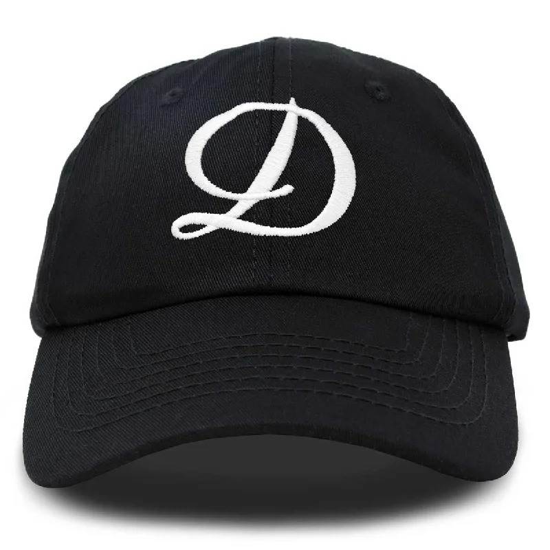 Beanies & Headbands with Folk Patterns-Dalix Initial Letter D Hat