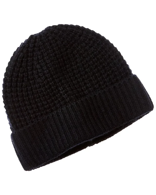 Wool hats for modern winter style-Vince Chunky Thermal Stitch Cuffed Wool & Cashmere-Blend Hat