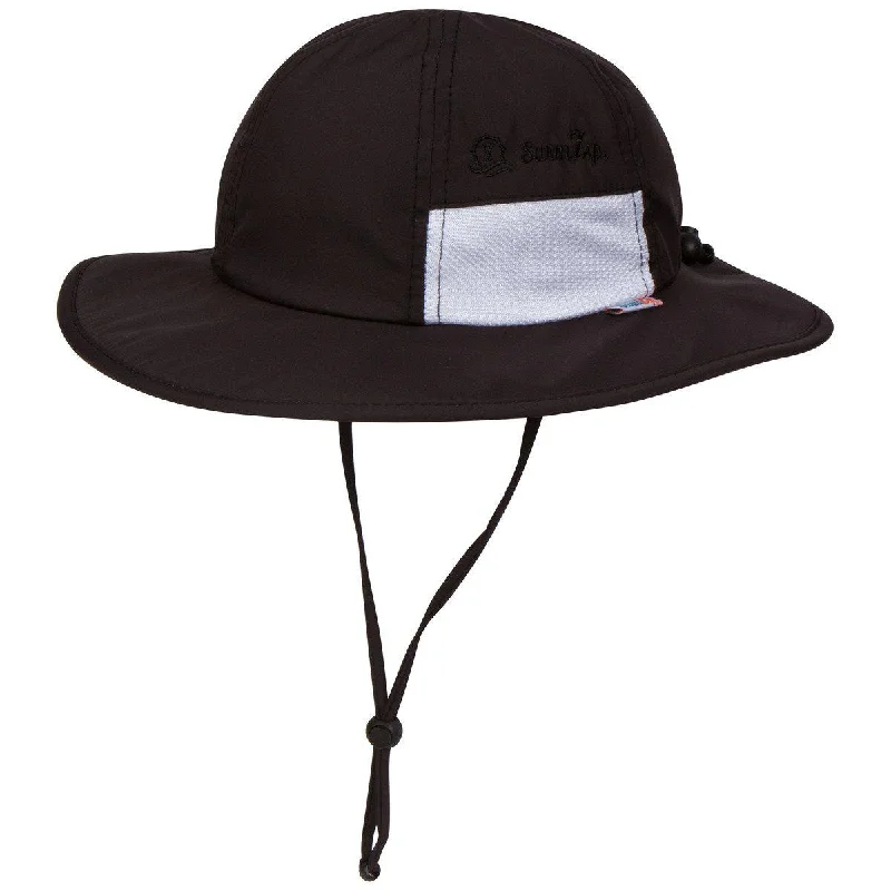 Sun hat for camping gear-Adult Wide Brim Sun Hat | Black