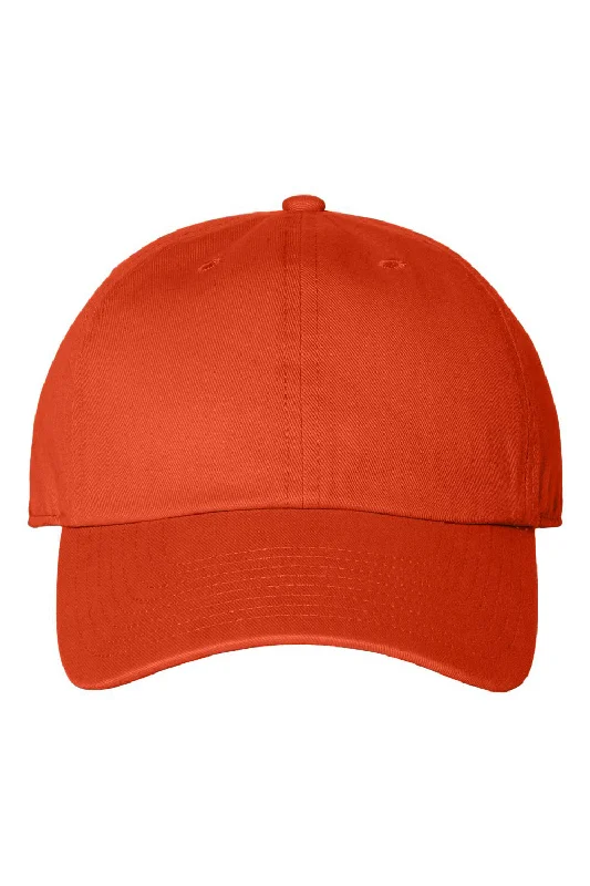 Mens hats for soggy days-47 Brand Mens Clean Up Adjustable Hat - Orange