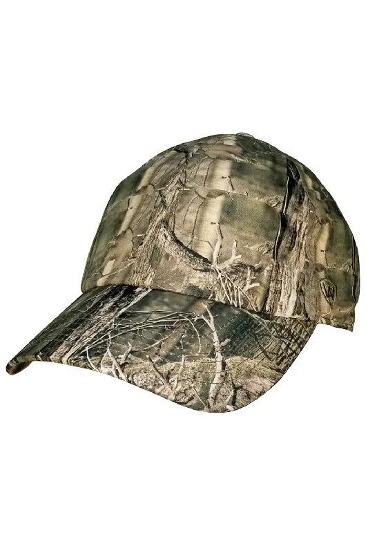 Mens hats with solid build-J America Mens Adjustable Crew Hat - Outdoor Camo