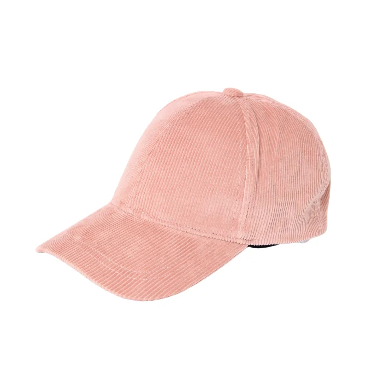 Beanies & Headbands for Quick Hikes-Mossant Paris Remi Corduroy Cap - Pink