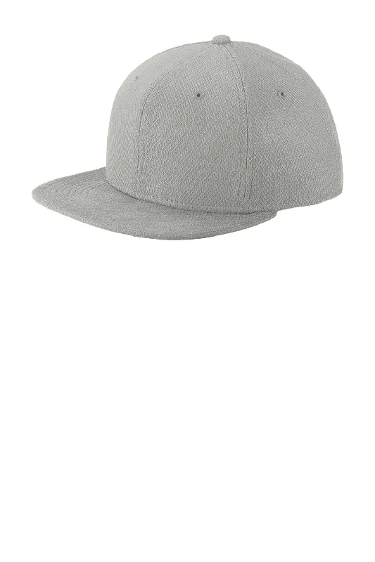 Mens hats with durable material-New Era Mens Moisture Wicking Adjustable Hat - Grey