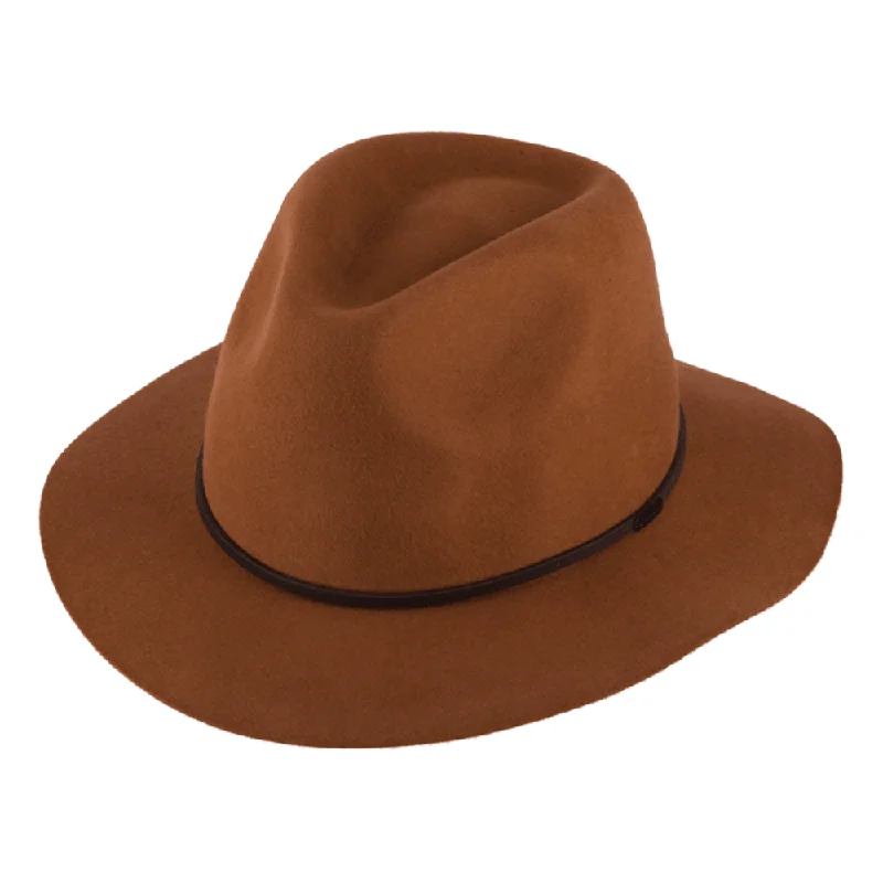 Beanies & Headbands for Frost Rest-Kooringal Mid Brim Fedora Rajah - Chestnut