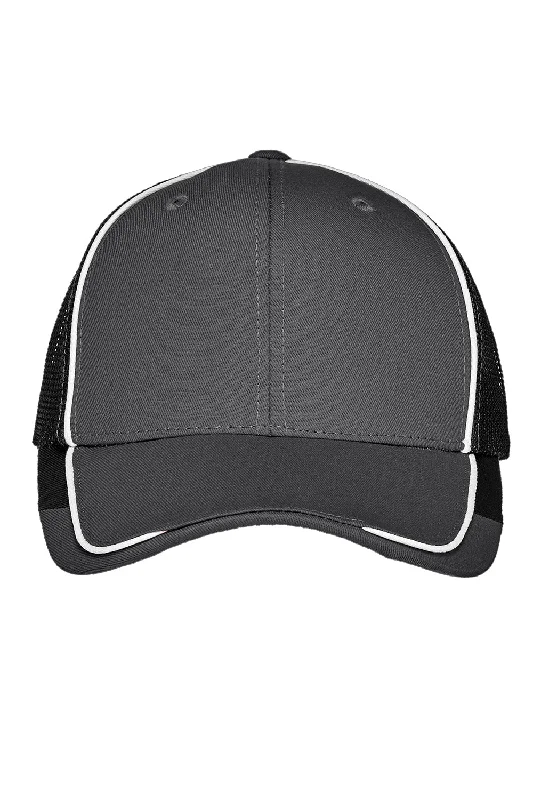 Mens hats for damp weather-Port Authority Mens Adjustable Hat - Magnet Grey/White/Black