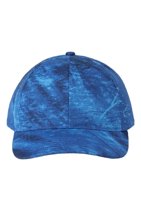 Mens hats with modern patterns-Kati Mens Camo Adjustable Hat - Realtree Fishing Blue